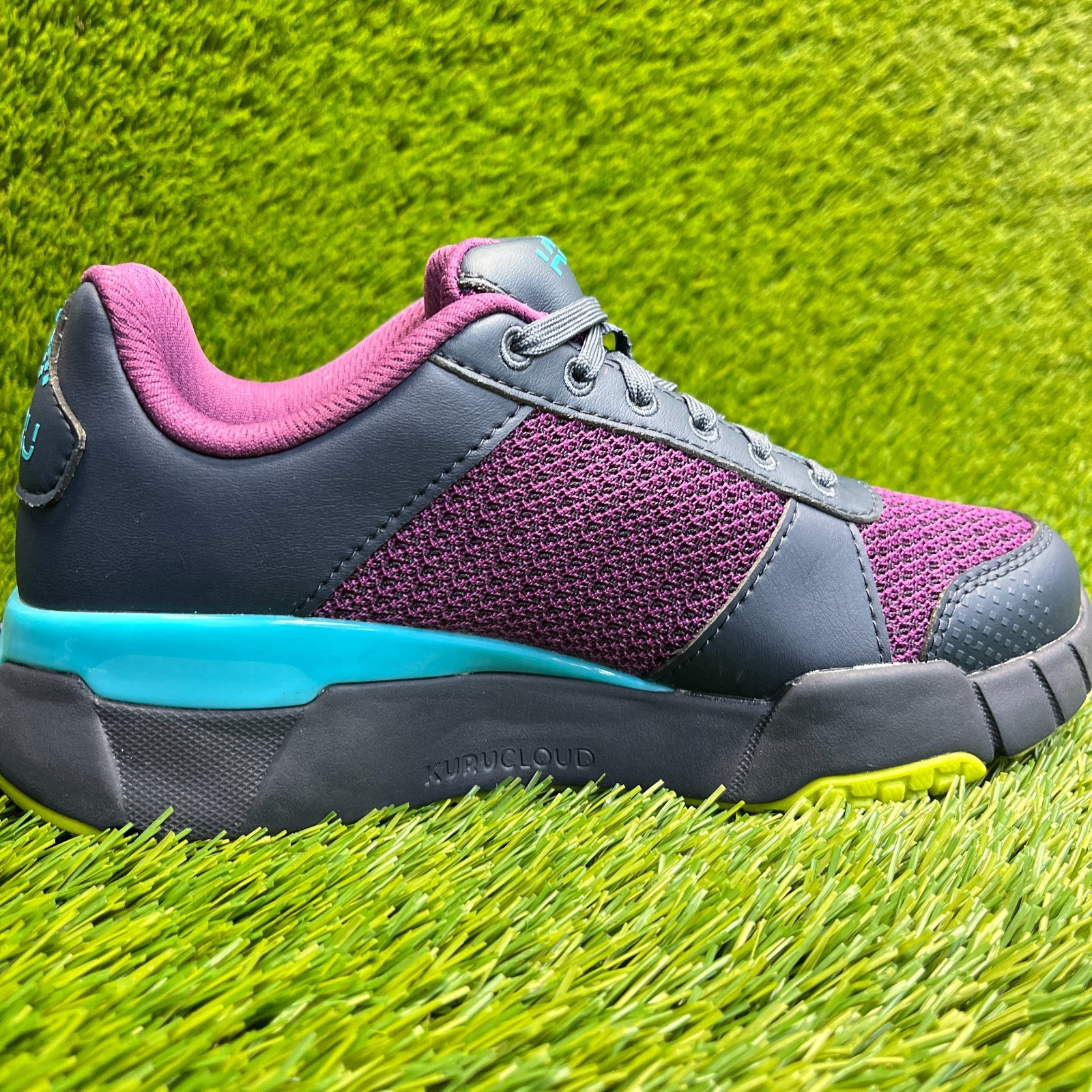 Kuru Quantum 2.0 Womens Size 5.5D Purple Blue Athletic Running Shoes Sneakers