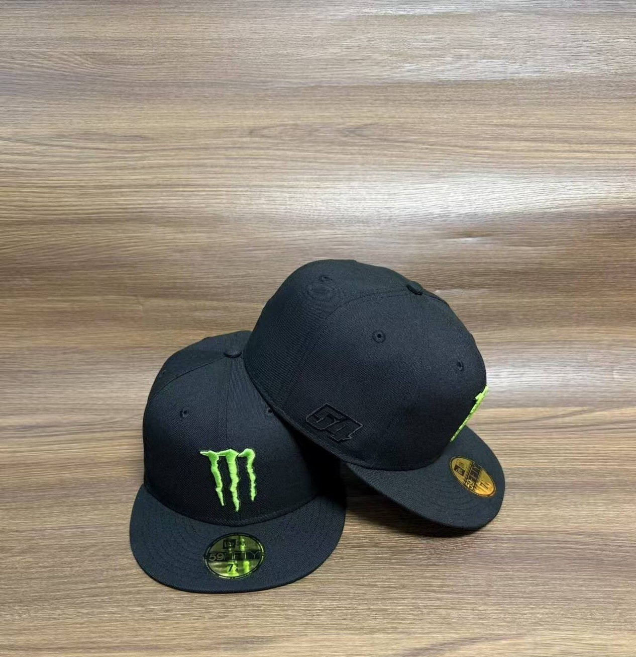 Monster Energy X New Era Fitted Hat 59Fifty ULTRA RARE Nascar Ty Gibbs Athlete