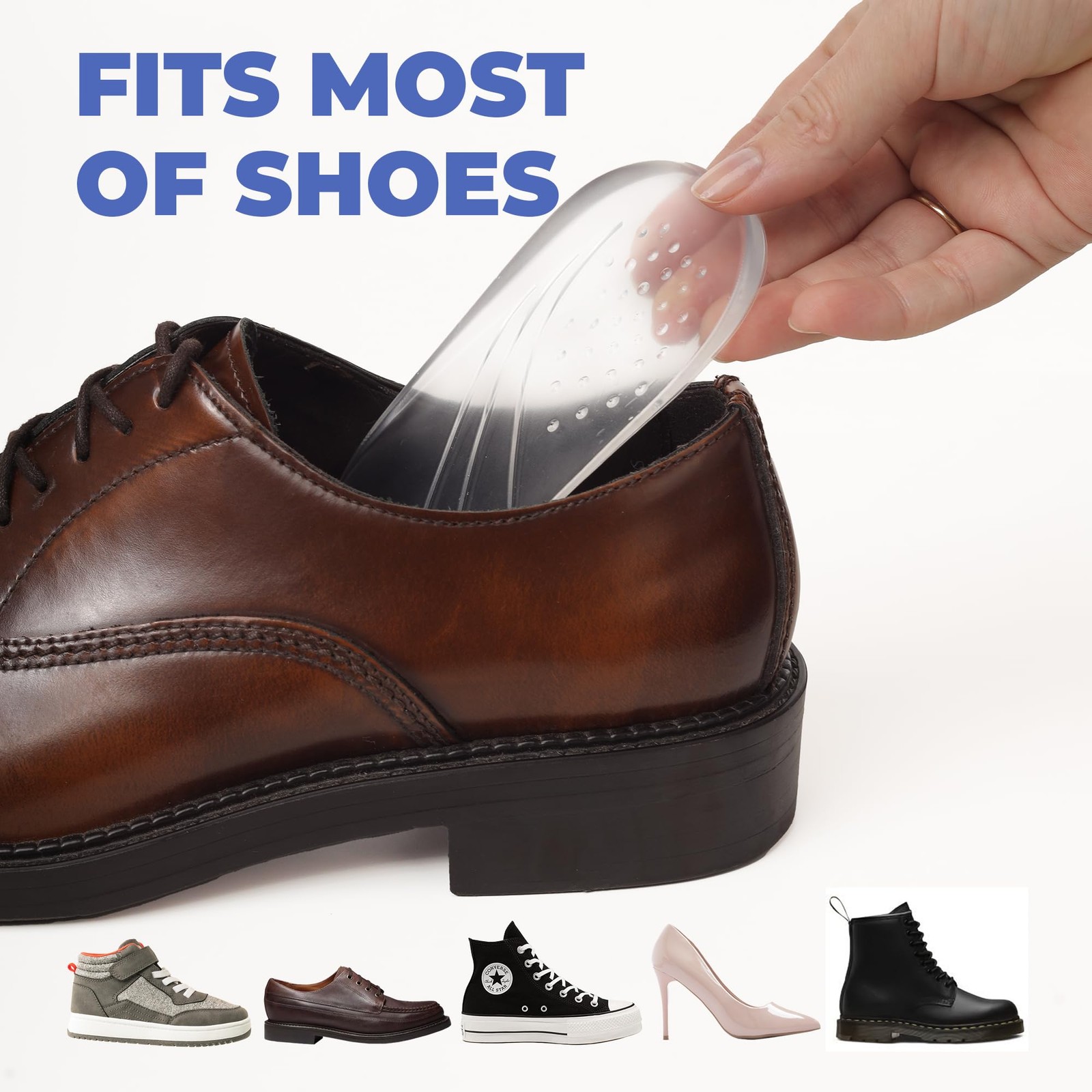 Orthopedic Heel Wedge Inserts – 3-Layer Adjustable Gel Insoles for Supination,