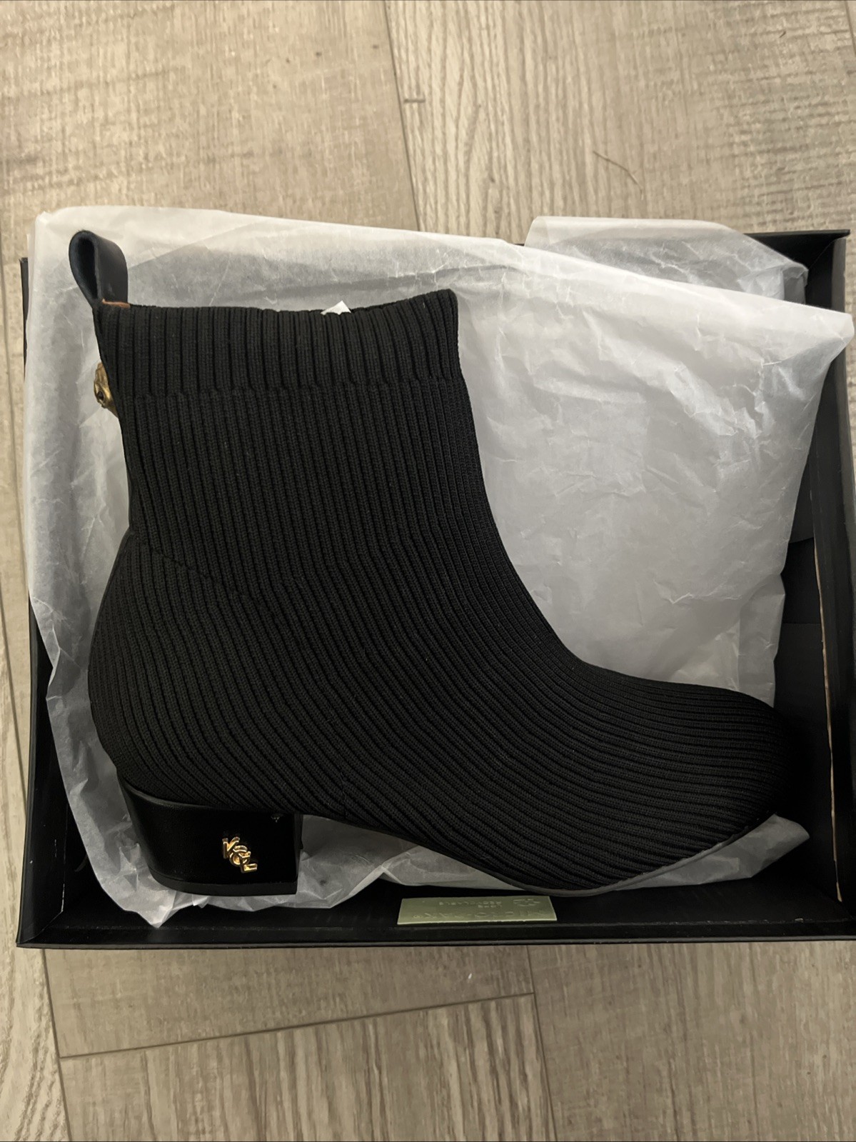 Kurt Geiger London Mini Elmer Booties Black Shoes – Kids Size 4M – New In Box