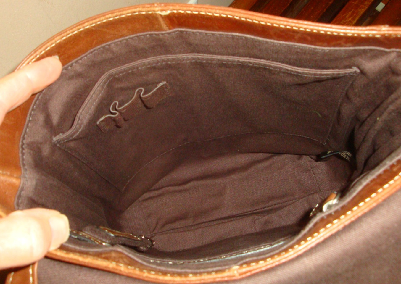 FOSSIL Brown Leather Crossbody Handbag Shoulderbag Boho Mens Messenger Rugged