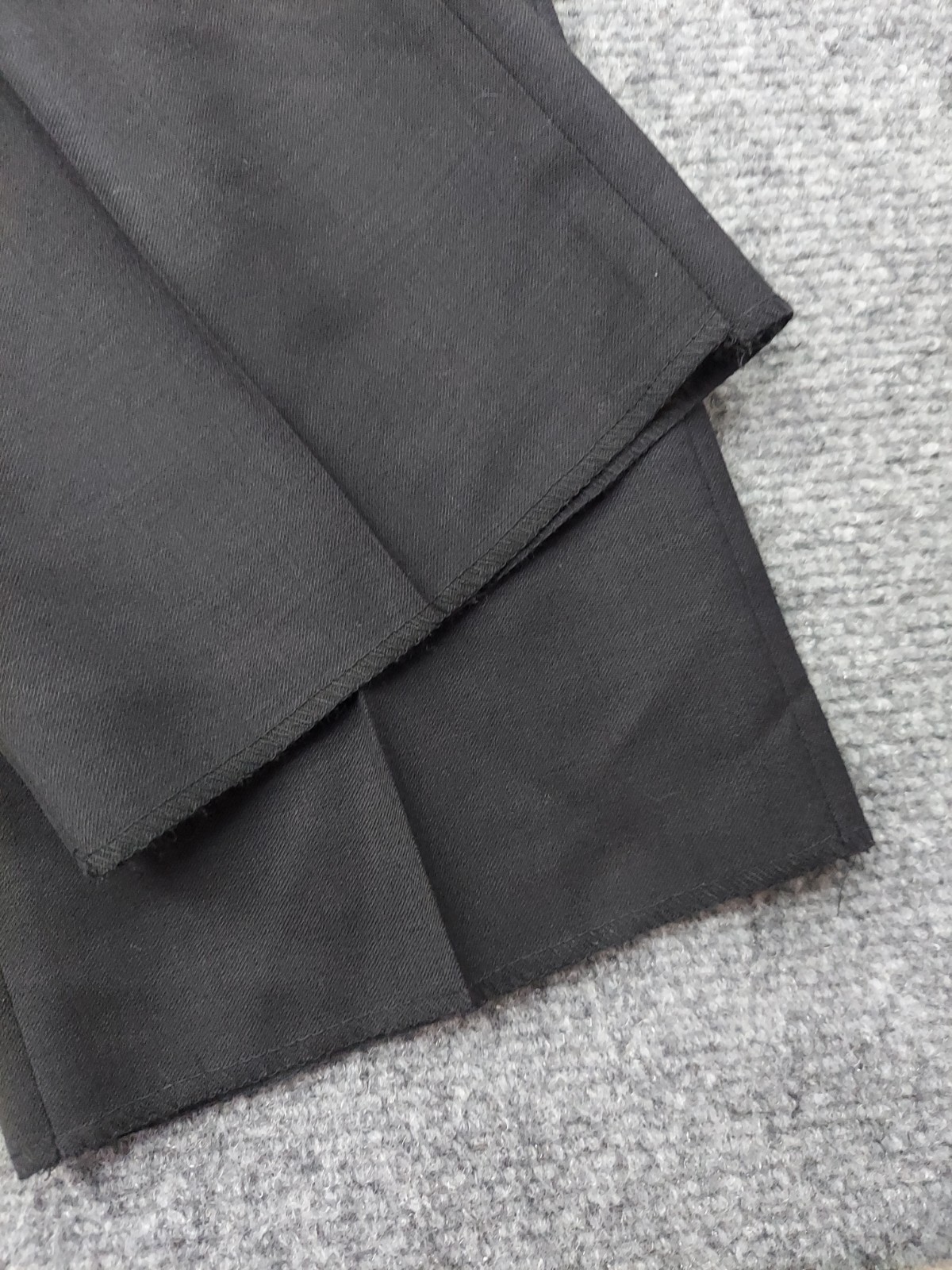 Ballin Dress Pants Mens 33 Black Comfort Eze THEO Super 120s Wool Unhemmed NWT