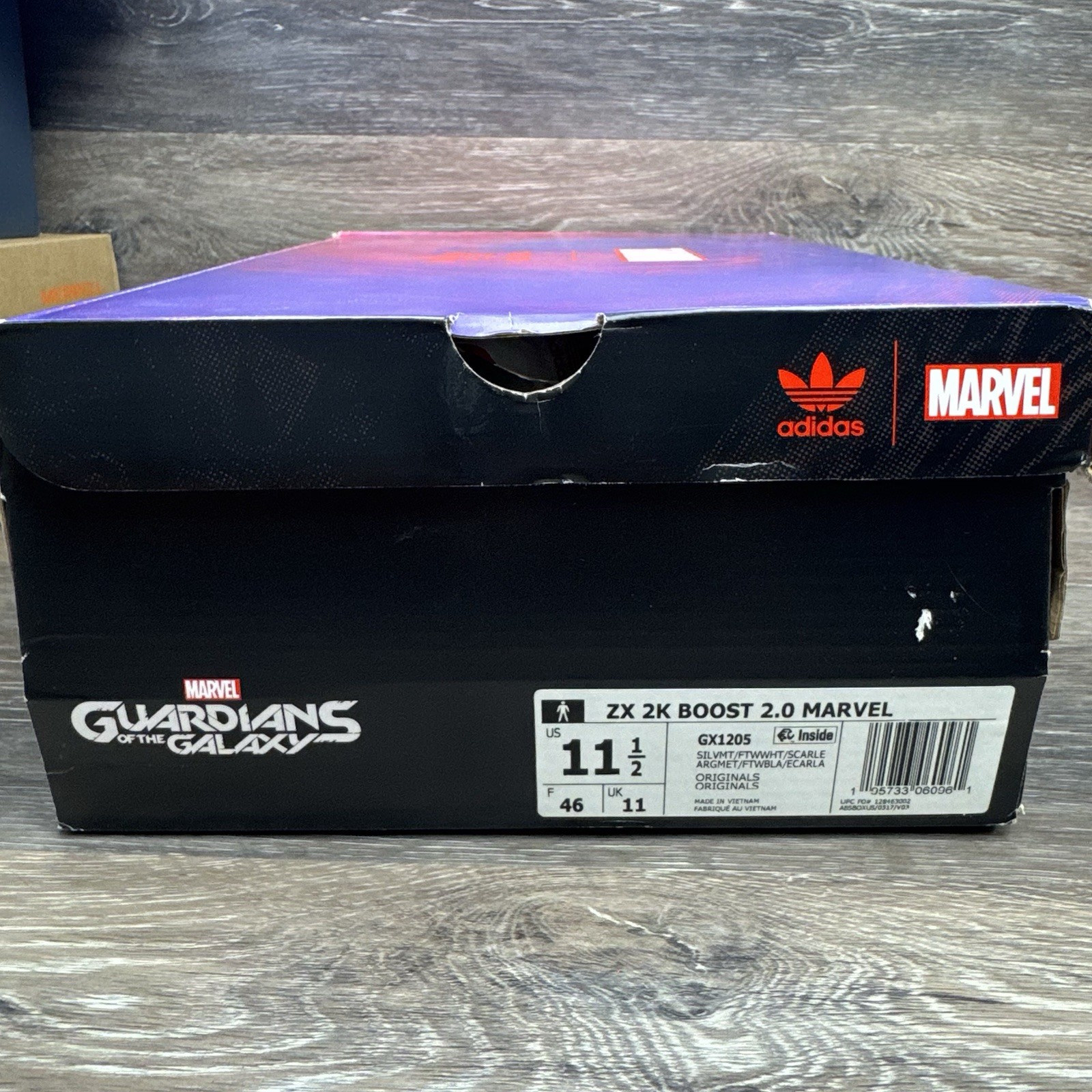 Adidas ZX 2K Boost 2.0 Marvel Size 11.5 GX1205 Guardians of the Galaxy Shoes