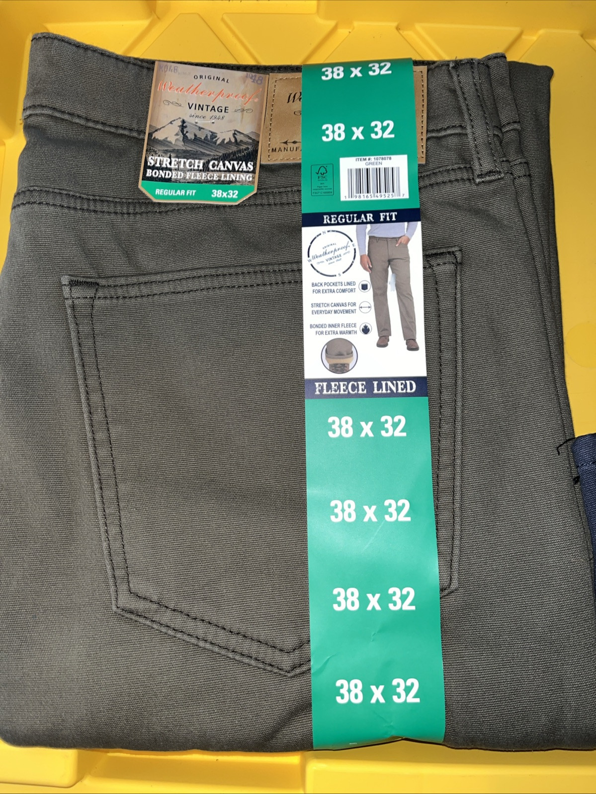 Weatherproof Vintage Fleece Lined Stretch Canvas MOON SHADOW & WHEAT VARIOUS
