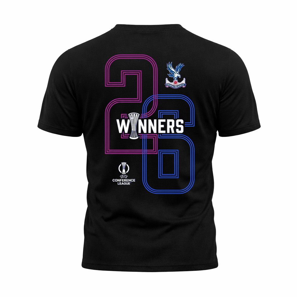 Crystal Palace UEFA Conference League Champions 2026 Shirt – Size S to 5XL, V02