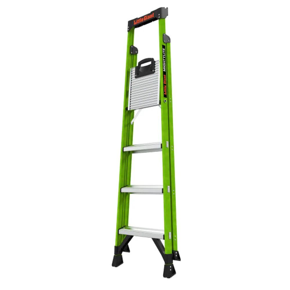 Little Giant Ladders MightyLite 6-ft ( 10-ft Reach Height ) Fiberglass Ty|126595