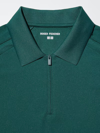 UNIQLO Unisex Dry EX Half-Zip Polo Shirt Japan 2026 Roger Federer