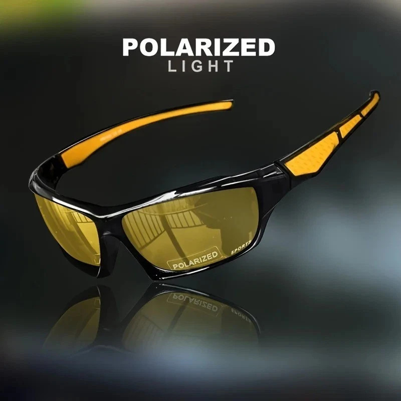 Polarized Sports Sunglasses UV400 Men Driving Fishing Cycling Mirror Shades USA