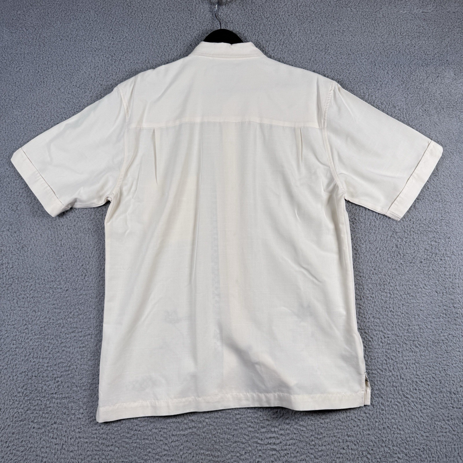 Cubavera Shirt Mens Small Bowling Lounge Martini Cocktal Embroidered Button Up