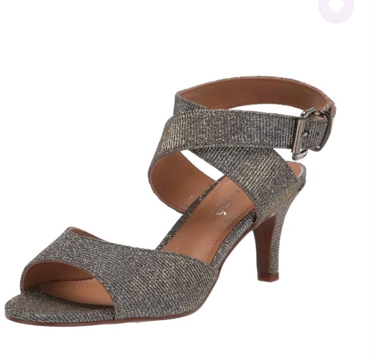 Renee Soncino PEWTER DANCE GLITTER Sandal