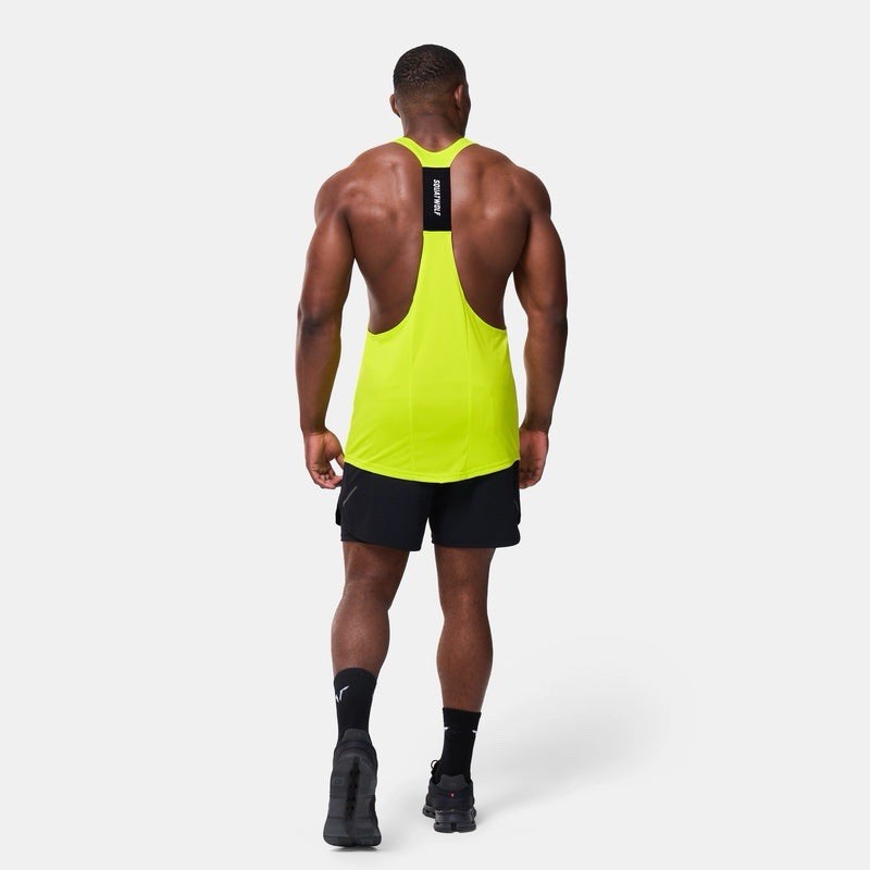 SquatWolf NEXT GEN DRYFLEX STRINGER – FLUO YELLOWATHLETIC FIT Tank XXL
