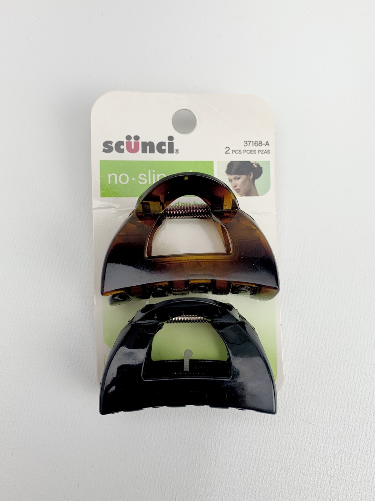Scunci 2 Piece Beautiful Blends Blonde No Slip Grip Hair Jaw Clip Set 37168-A