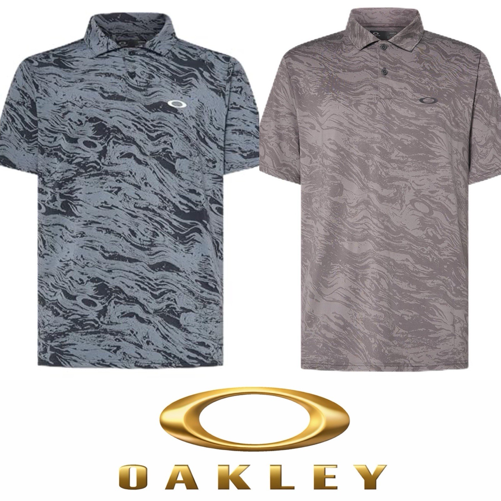 size:Medium🔥Oakley Duality Jacquard Golf Polo Hydrolix Moisture Managment UPF50