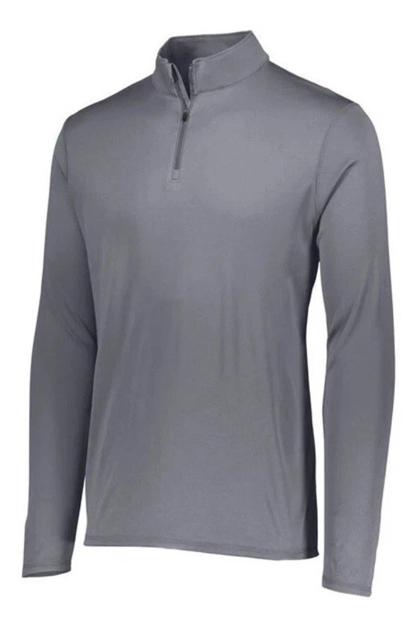 Youth Small Performance Long Sleeve Quarter-Zip Graphite Pullover Sportswear