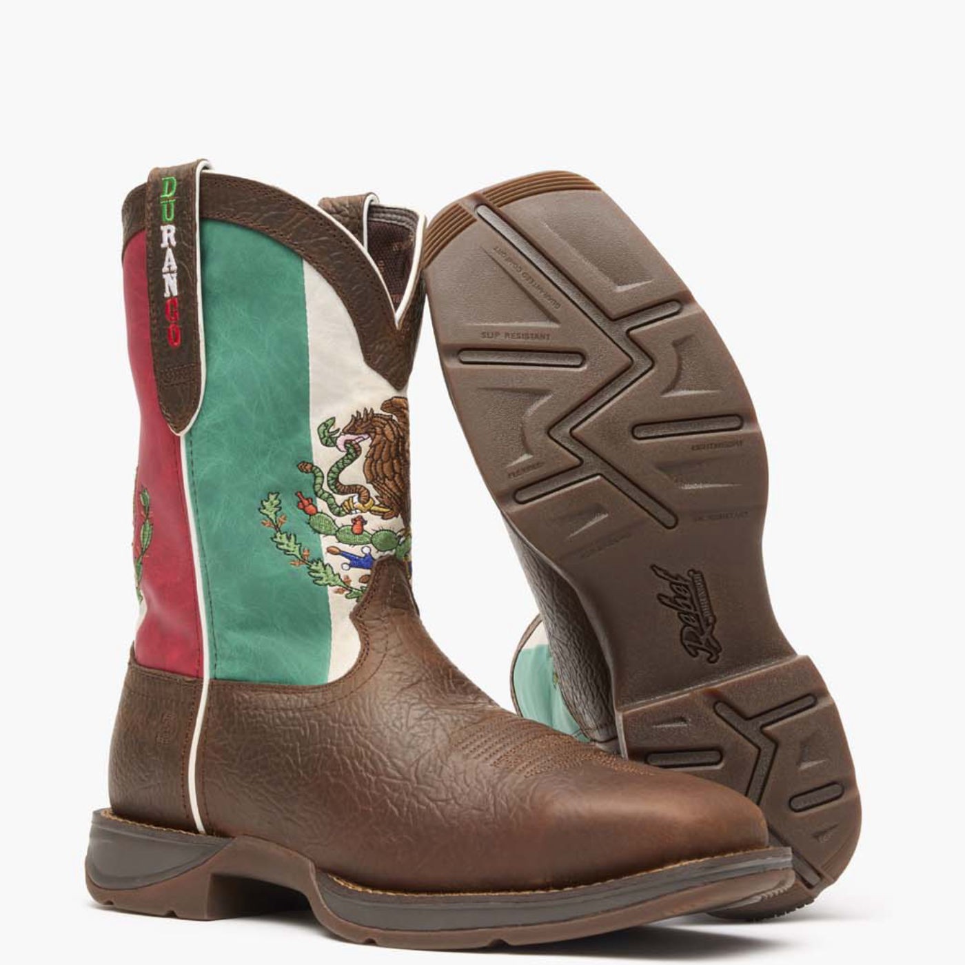 Rebel by Durango® Steel Toe Mexico Flag Western Boot