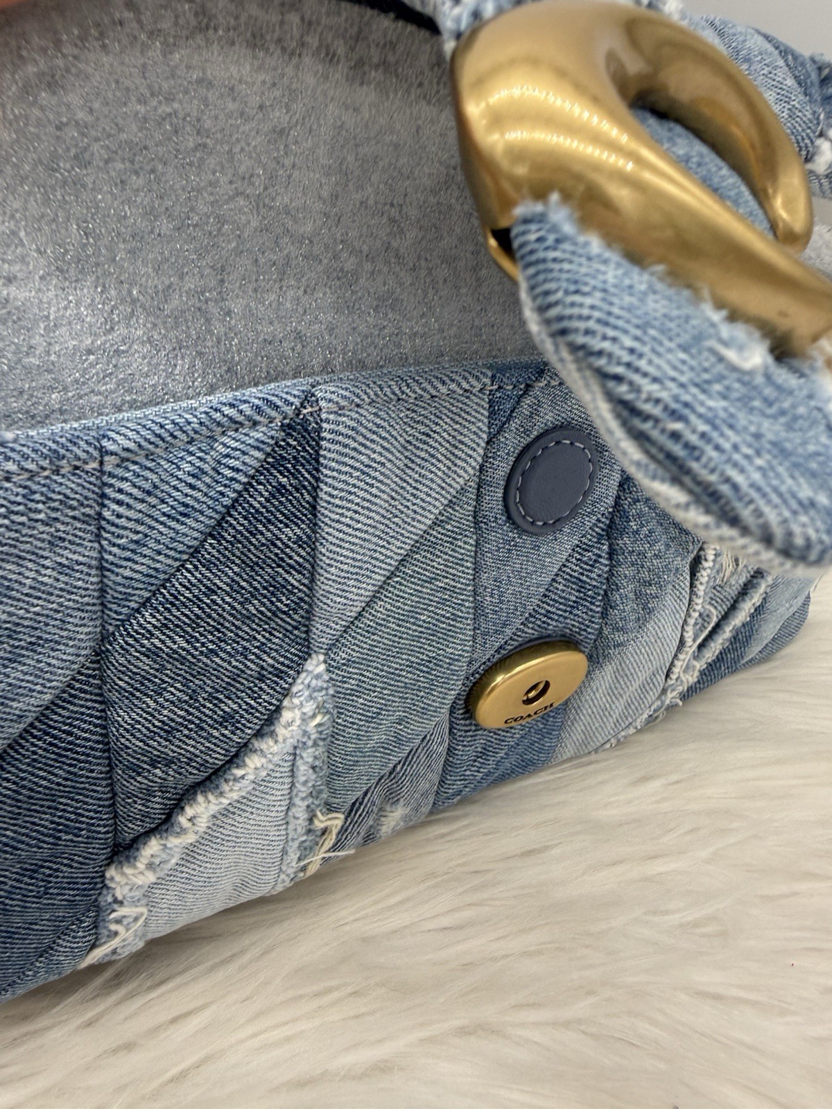 AUTH NWT $695 COACH Tabby 26 Repurposed Denim Patchwork Quilted Shoulder Bag