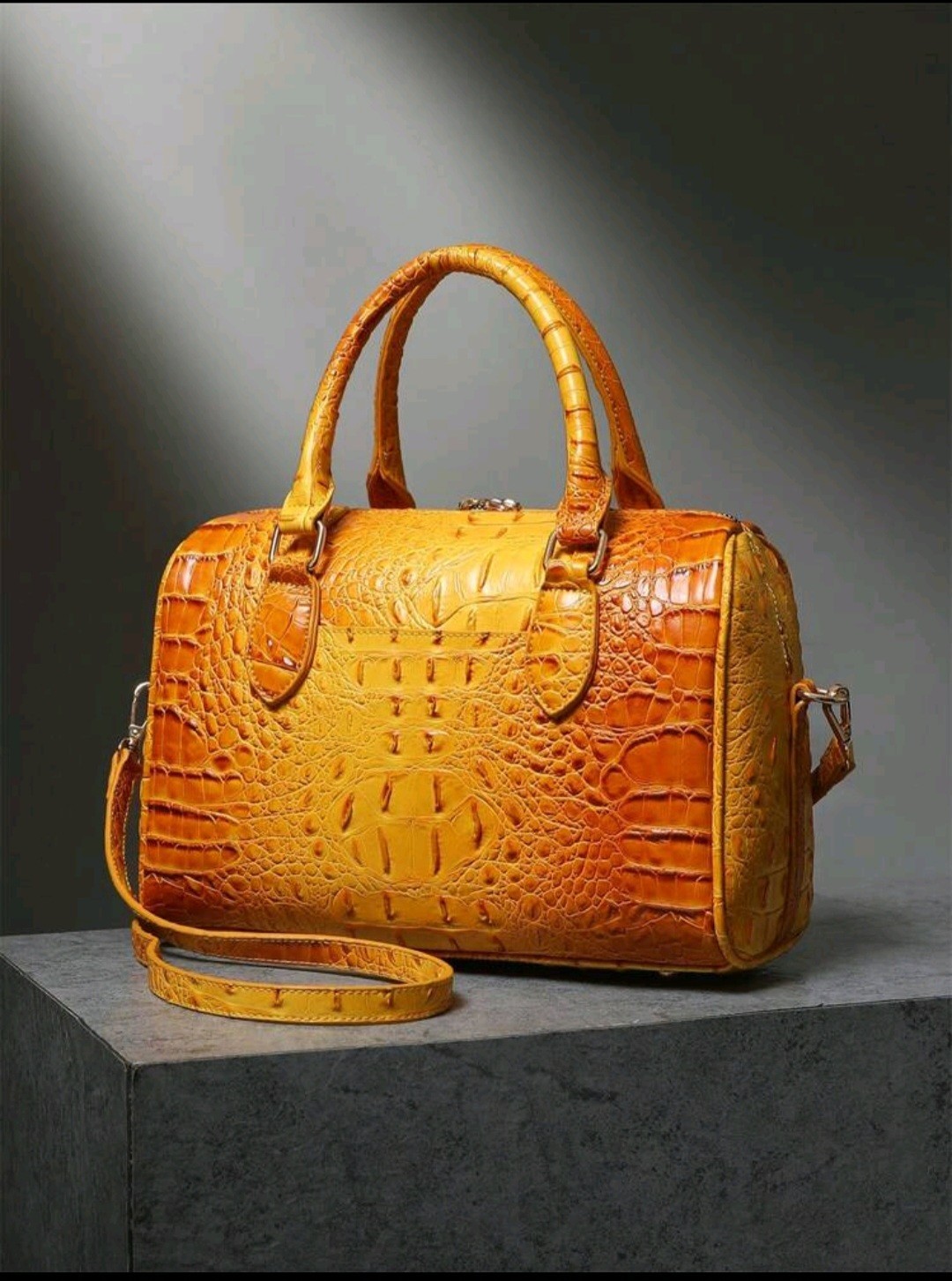 Luxury Crocodile Pattern handbag women classic Boston and Shoulder bag