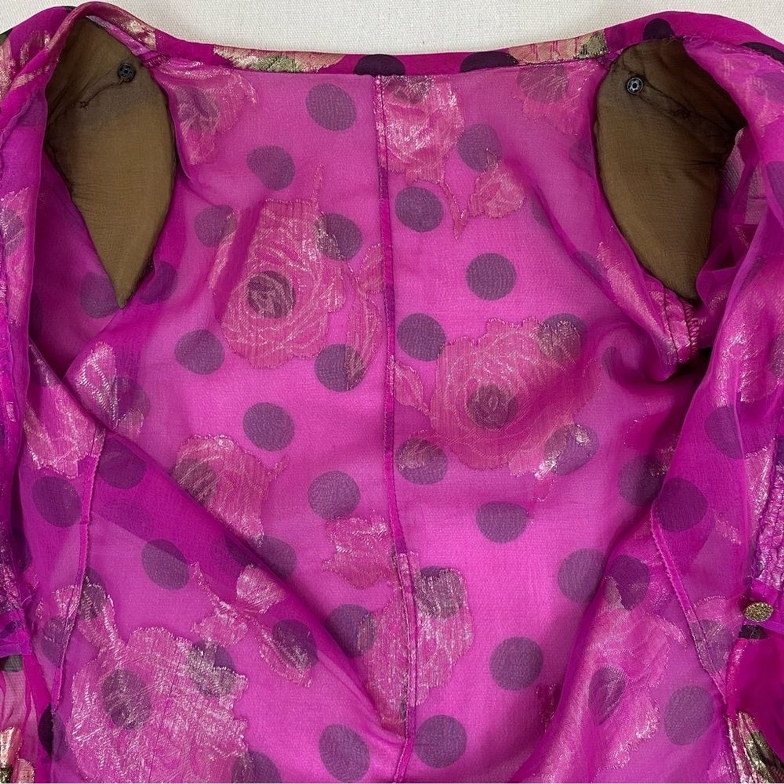 Emanuel Ungaro Couture Vintage Blouse Carre Otis Cosmopolitan 1989 Cover Photo