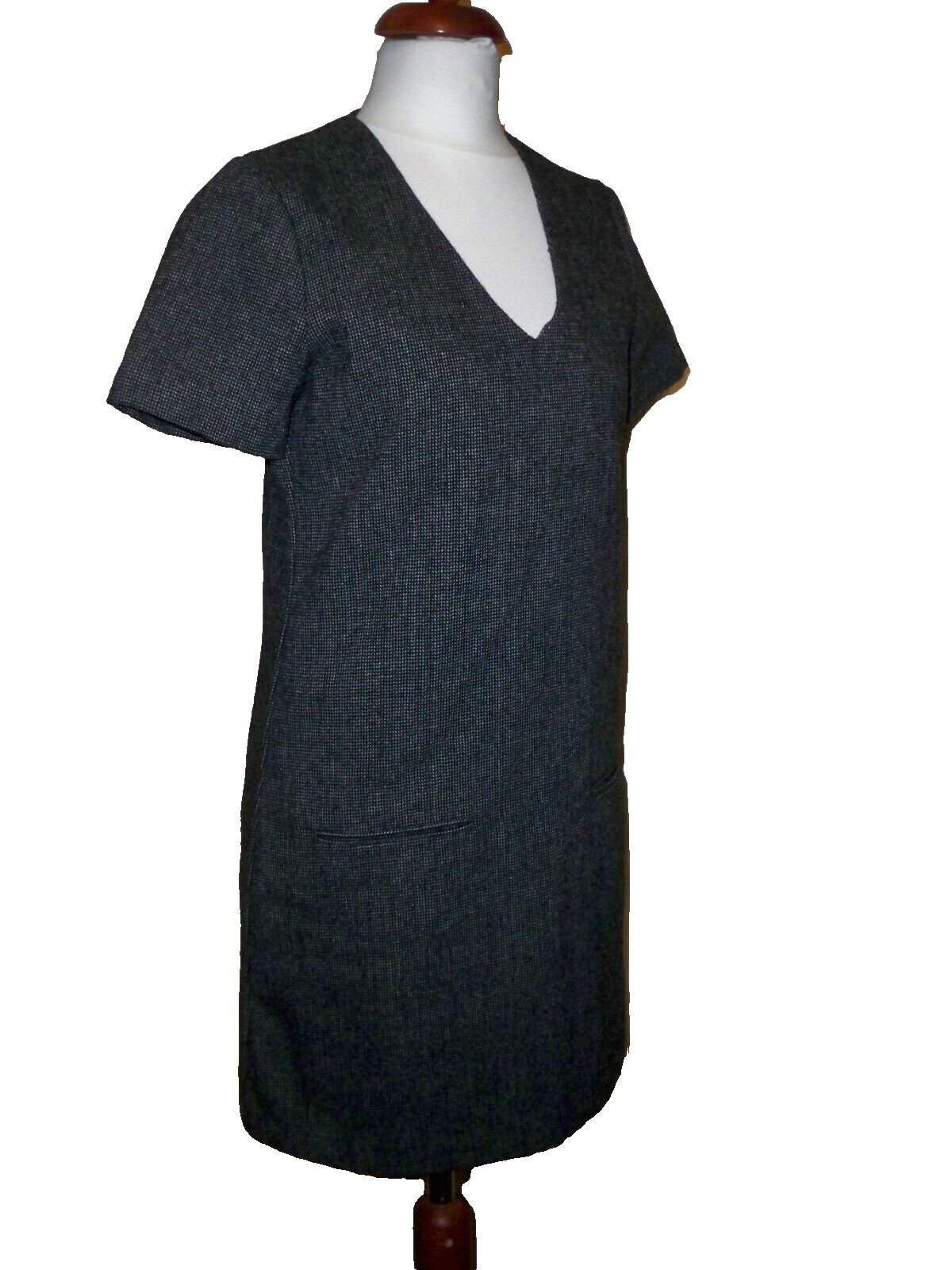 MANGO TWEED DRESS WITH 2 FRONT POCKETS – SIZE XS UK 8/10