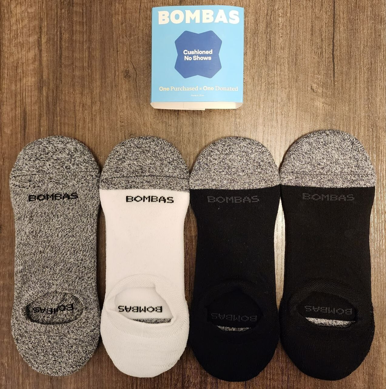 Brand New Bombas Men’s Cushioned Medium No Show Sock 4-Pack – USA Seller