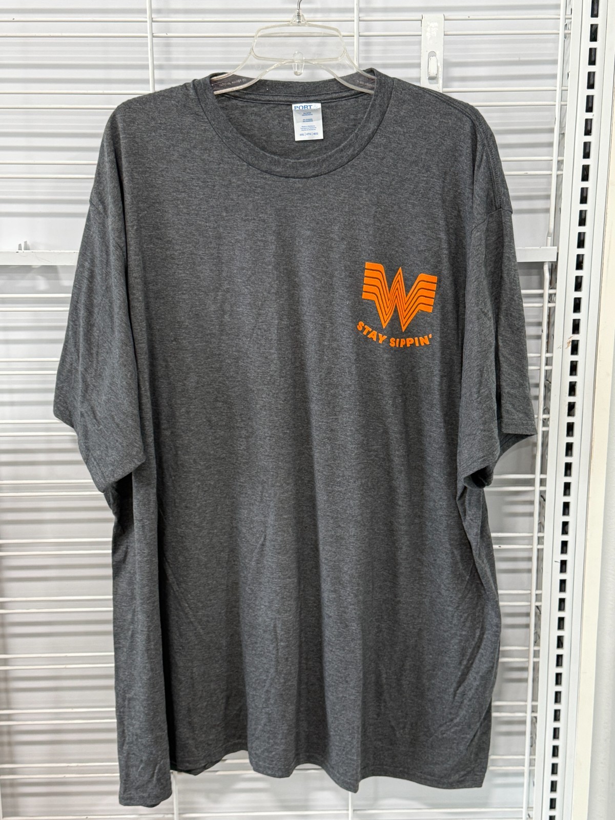 Gray COFFEE PLEASE Whataburger T-Shirt *CHOOSE SIZE* Hamburger Restaurant Fan