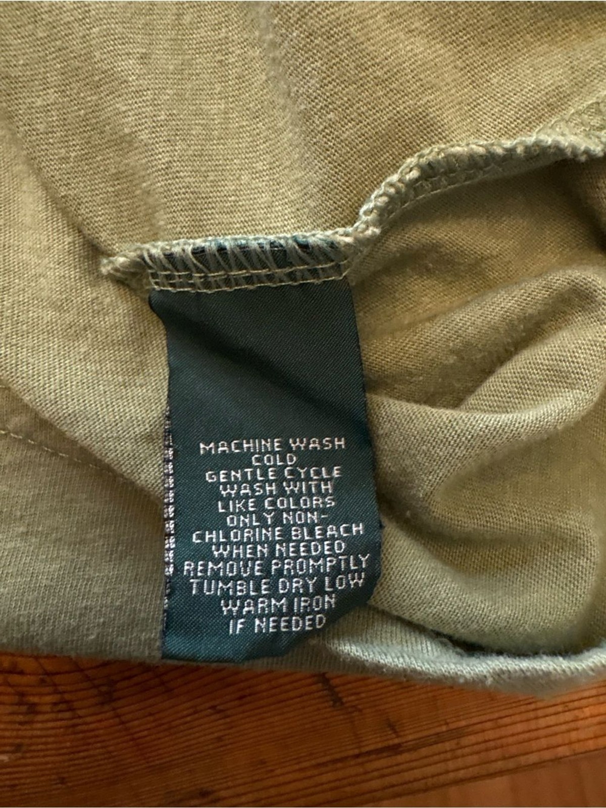 Lauren Ralph Lauren Sage Green Pintuck Henley Top 2X Long Sleeve