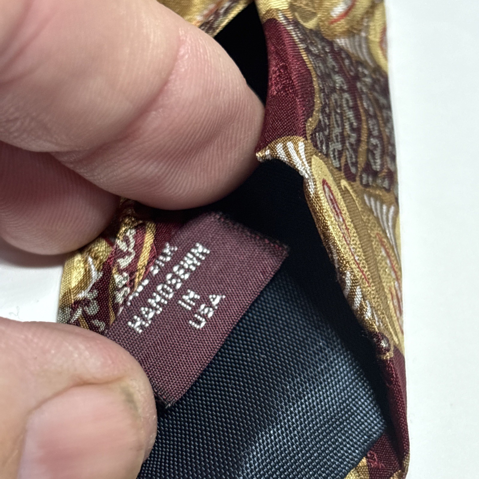 3 Joseph A Banks Ties 57- 60 Inch Classic 100% Silk Prominent Color Red