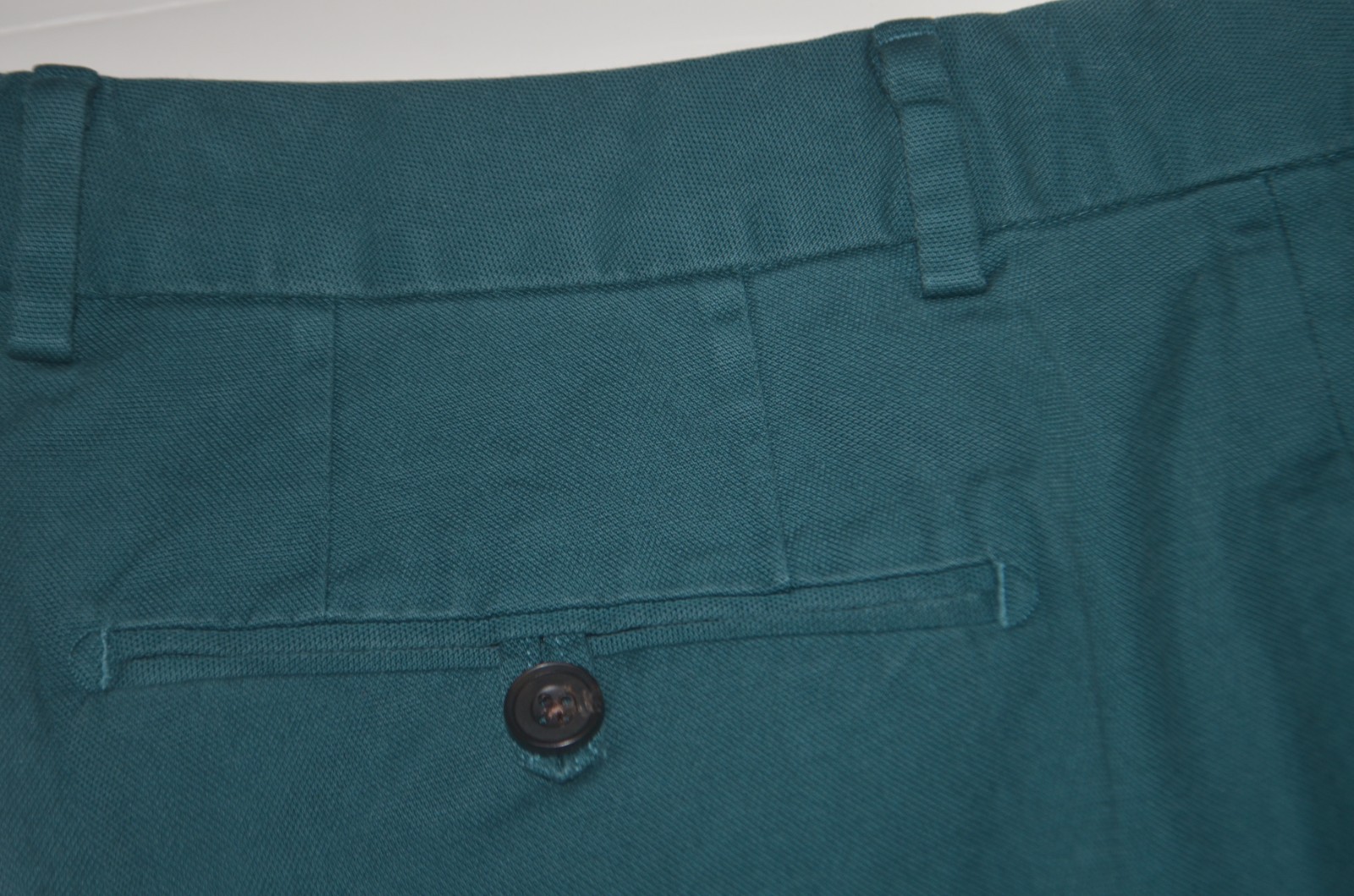 BONOBOS Slim Fit Stretch Cotton Canvas Green Flat Front Chino Pants 32 x 32