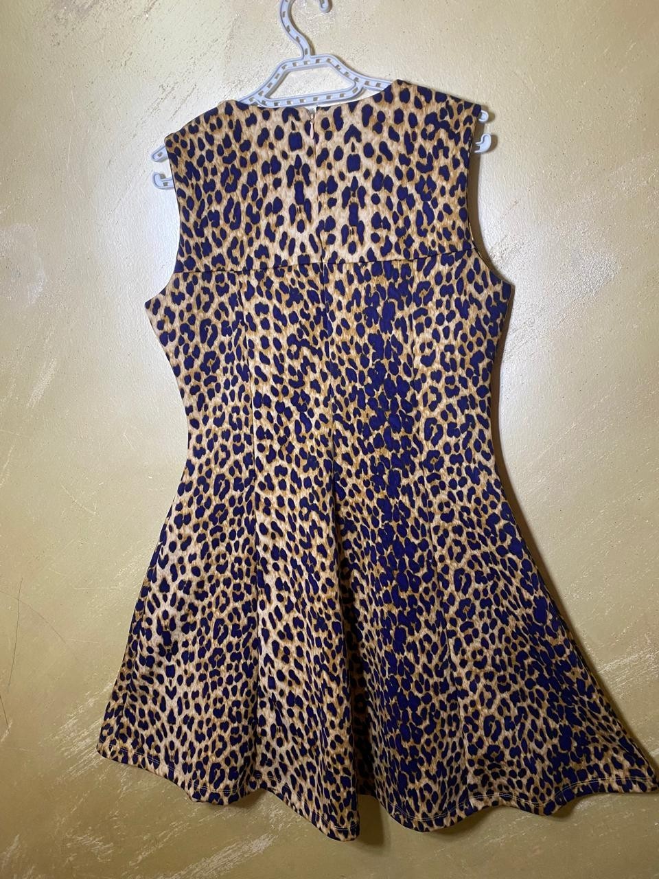 ASOS Leopard Print Summer Mini Dress – Sleeveless – Size UK 12