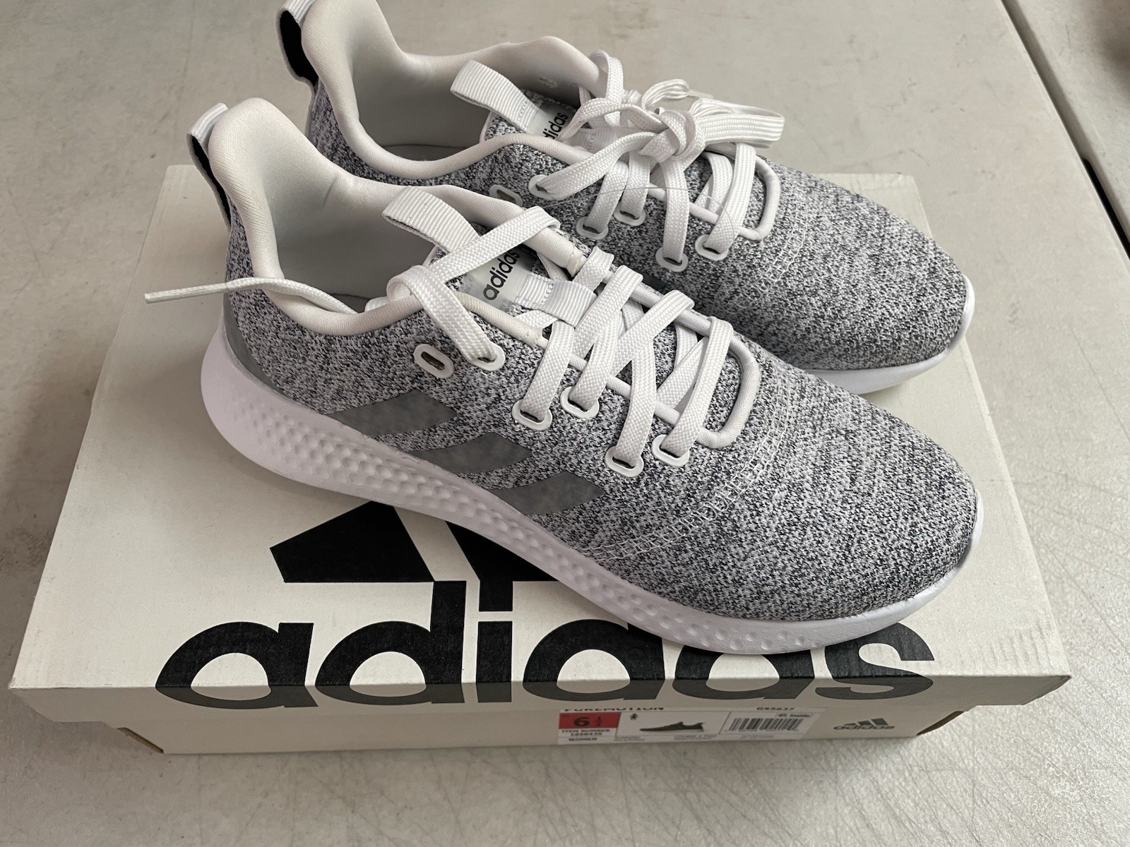 Size 6.5 Women’s – Adidas Puremotion Grey White New In Box