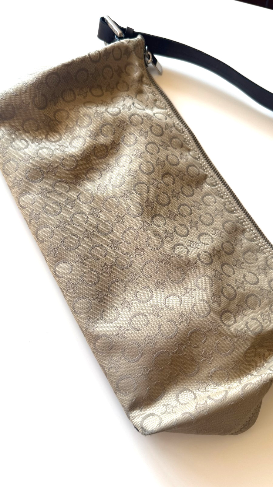 Celine Macadam Triomphe Monogram Baguette Shoulder Bag Vintage