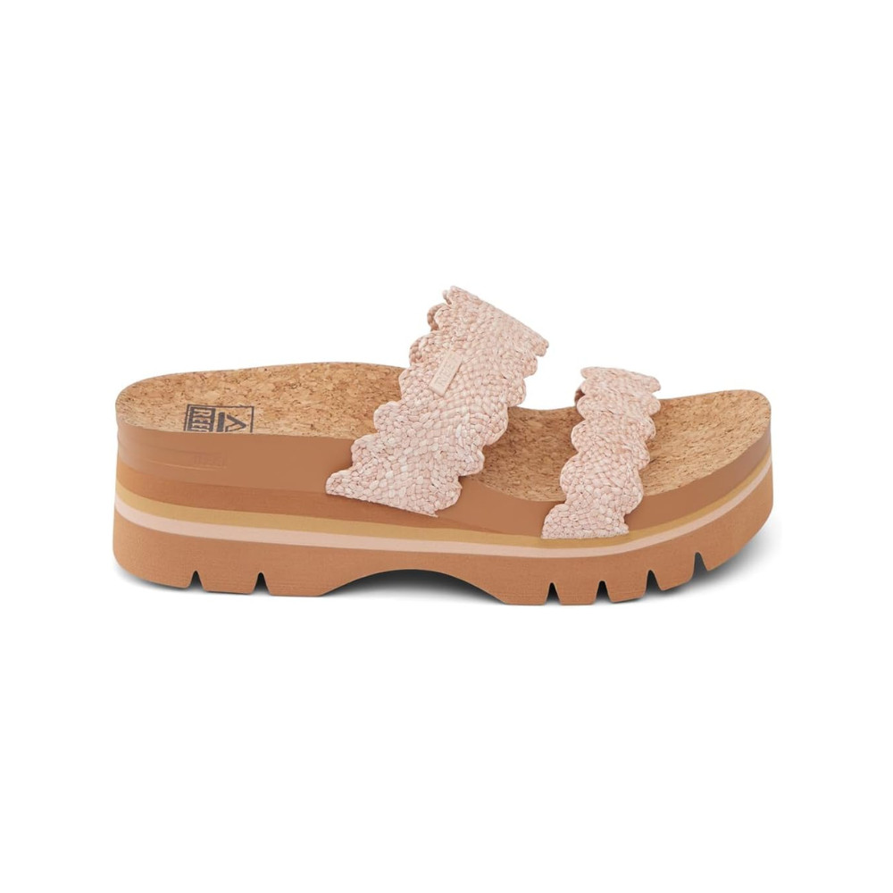 Reef Cushion Vista Higher Women’s Platform Sandals – Scalopped Rose