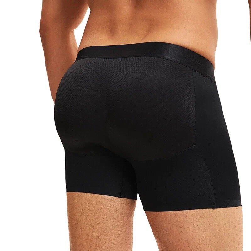 Men Butt Lifter Padded Underwear Boxer Briefs Booty Hip Enhance Shorts Shapewear