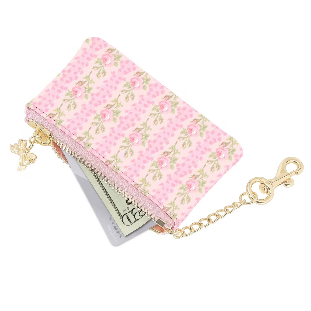 LoveShackFancy – Case-Mate Blooming Heirloom Printed PU Zipper Coin Pouch