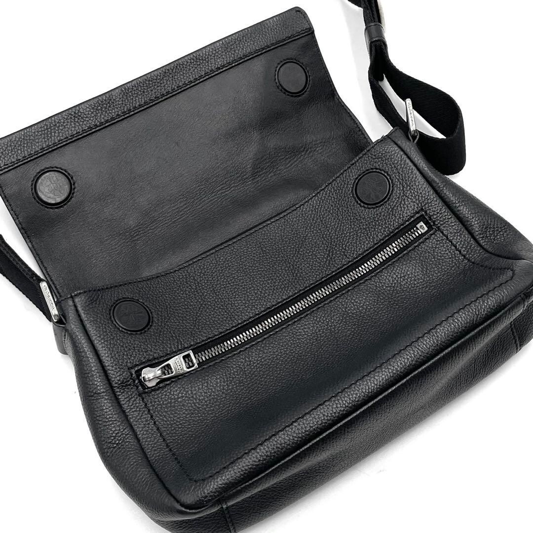 Alexander McQueen Black Leather Logo Crossbody Shoulder Bag Dust Bag Auth