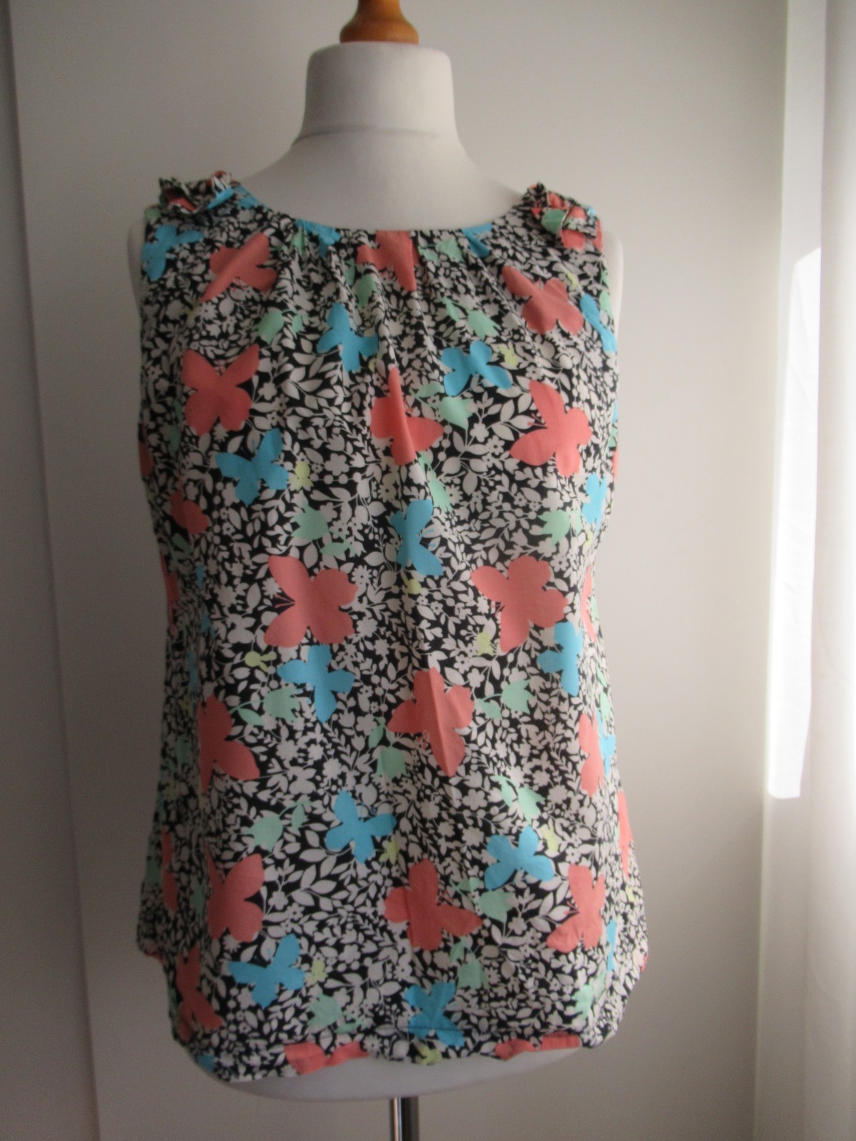 Dorothy Perkins Floral Cotton Blouse, Size 16