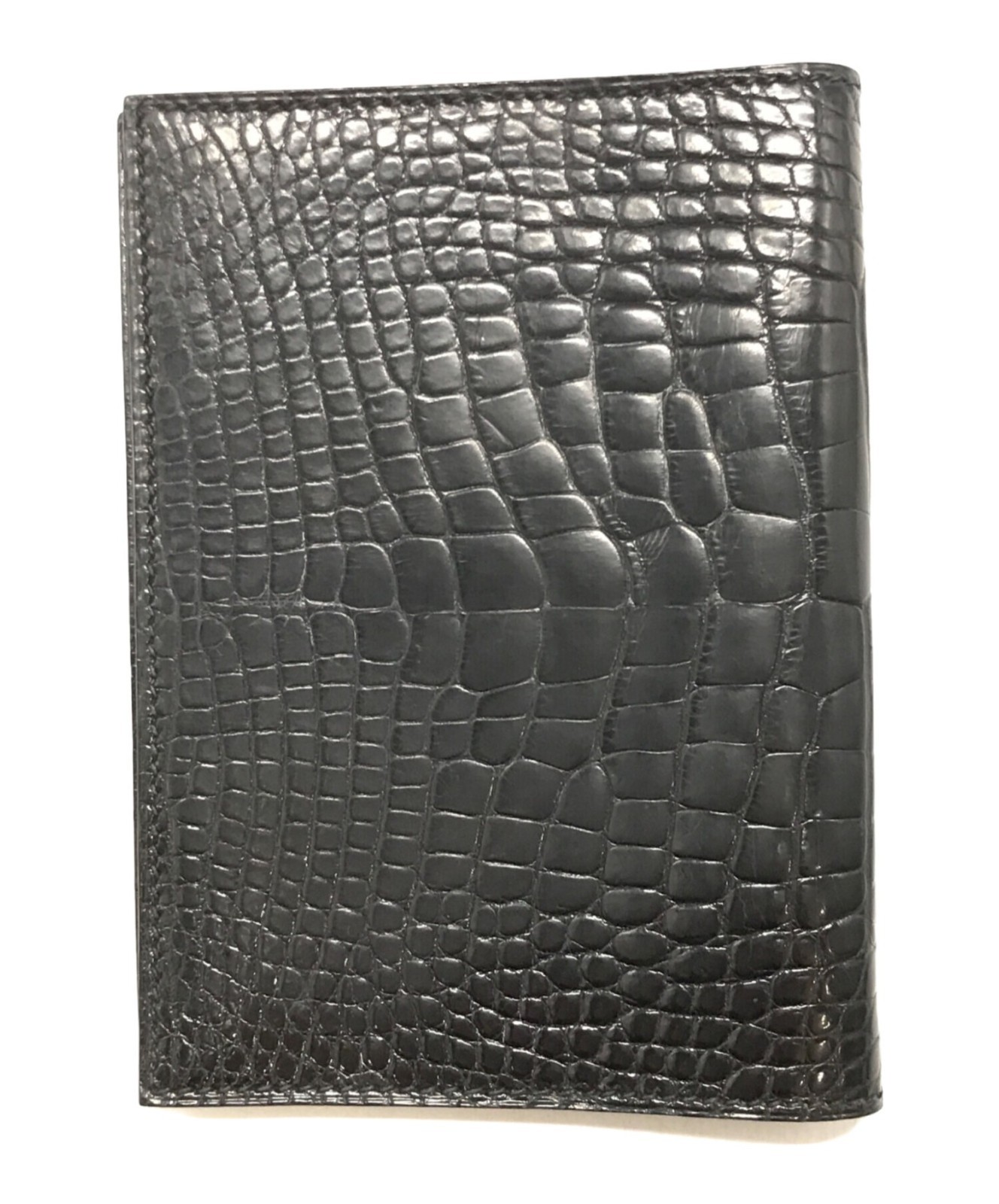HERMES Agenda PM Notebook Cover Black Leather K Stamp 2007 Used