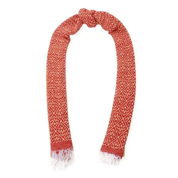 J Francis Scarf Womens Red and Yellow 74 x 21.6 in