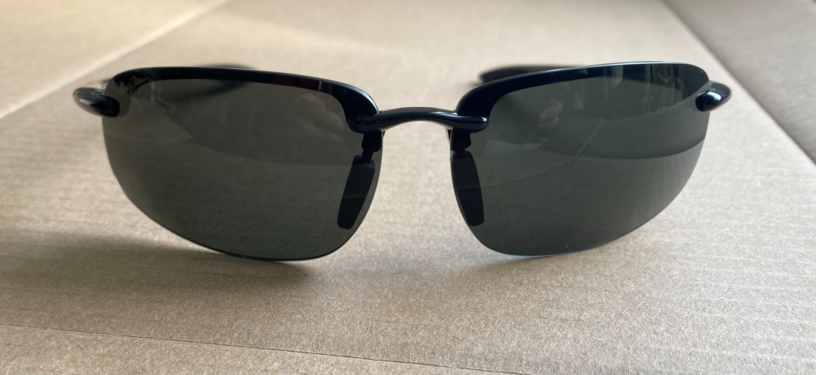 Maui Jim 407-02 Ho’okipa Gloss Black Frame / Grey Polarized Lenses Hookipa