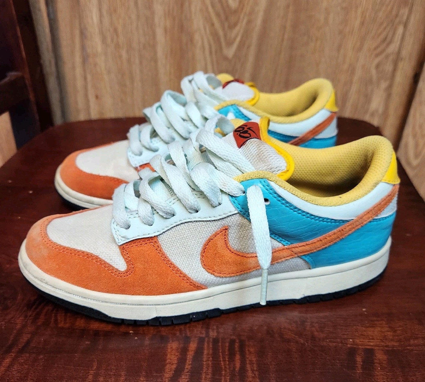 Nike Dunk Low 6.0 Premium Canvas Suede Multicolor Rare 2010 Womens Sz 7
