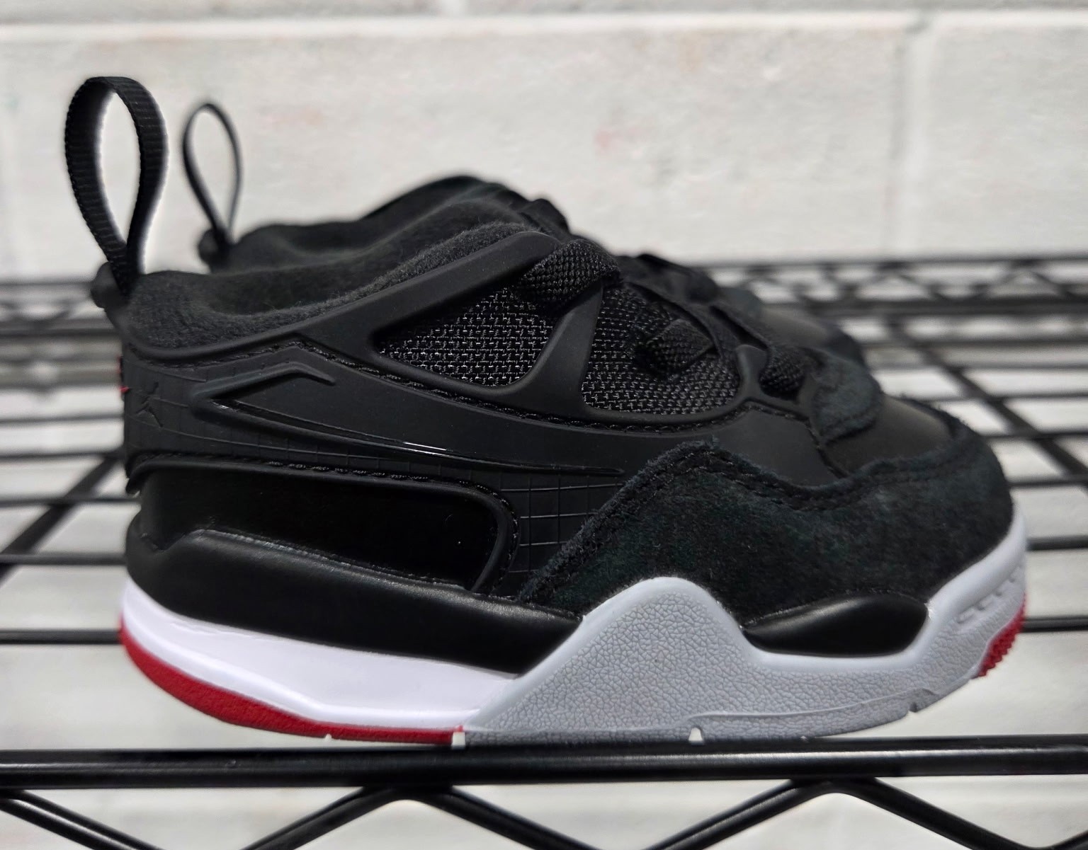 Toddler’s Jordan 4 RM Black/Varsity Red-Wolf Grey (FQ7937 061) – 5