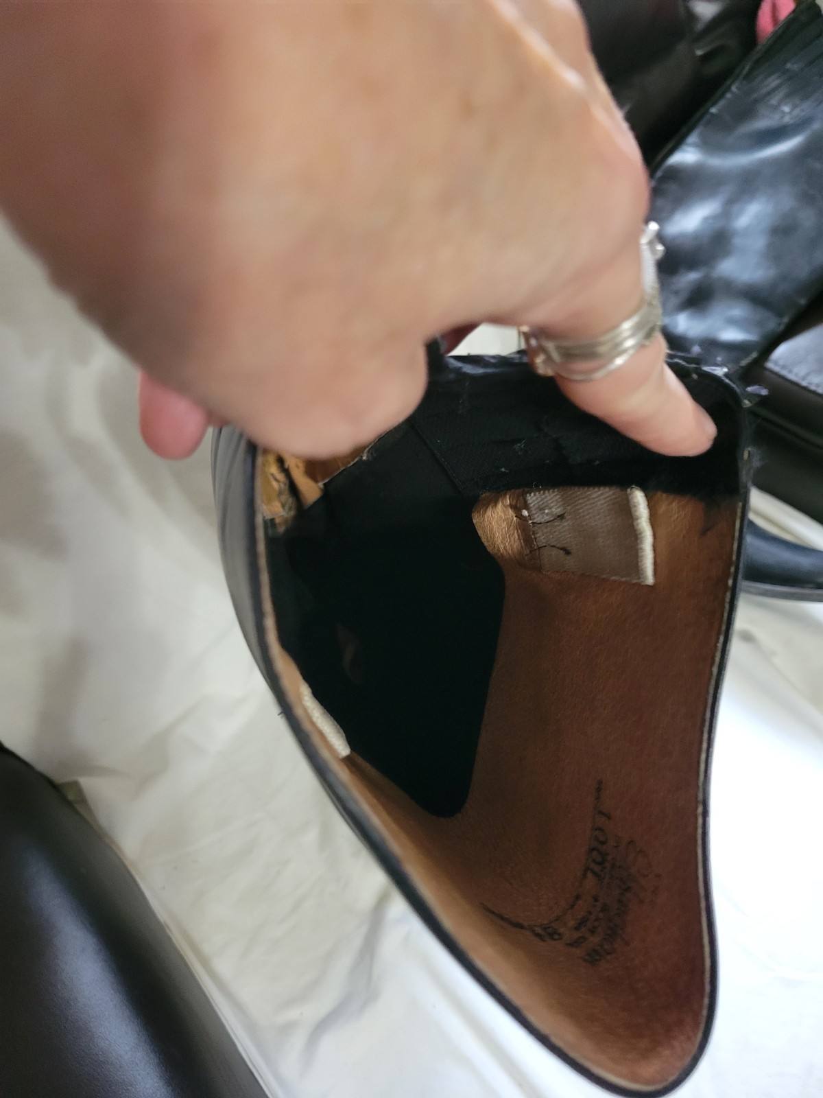 EFFINGHAM Bond Co. Size 8.5 100L Black Leather Equestrian Riding Boots USA MADE