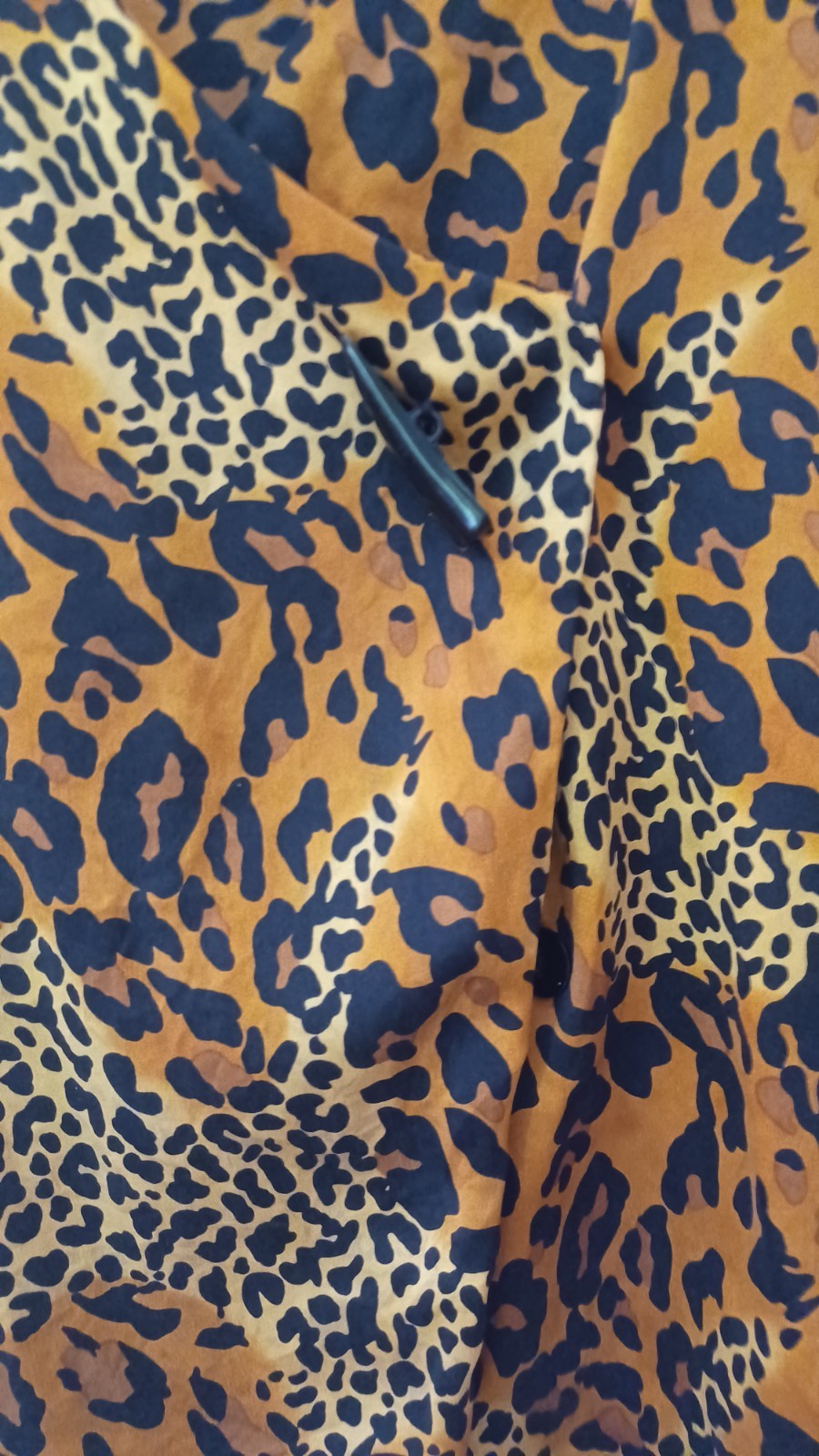 I Magnin Vintage Blouse Leopard Print – 100% Silk (1980’s – 1990’s) Size 16 ***