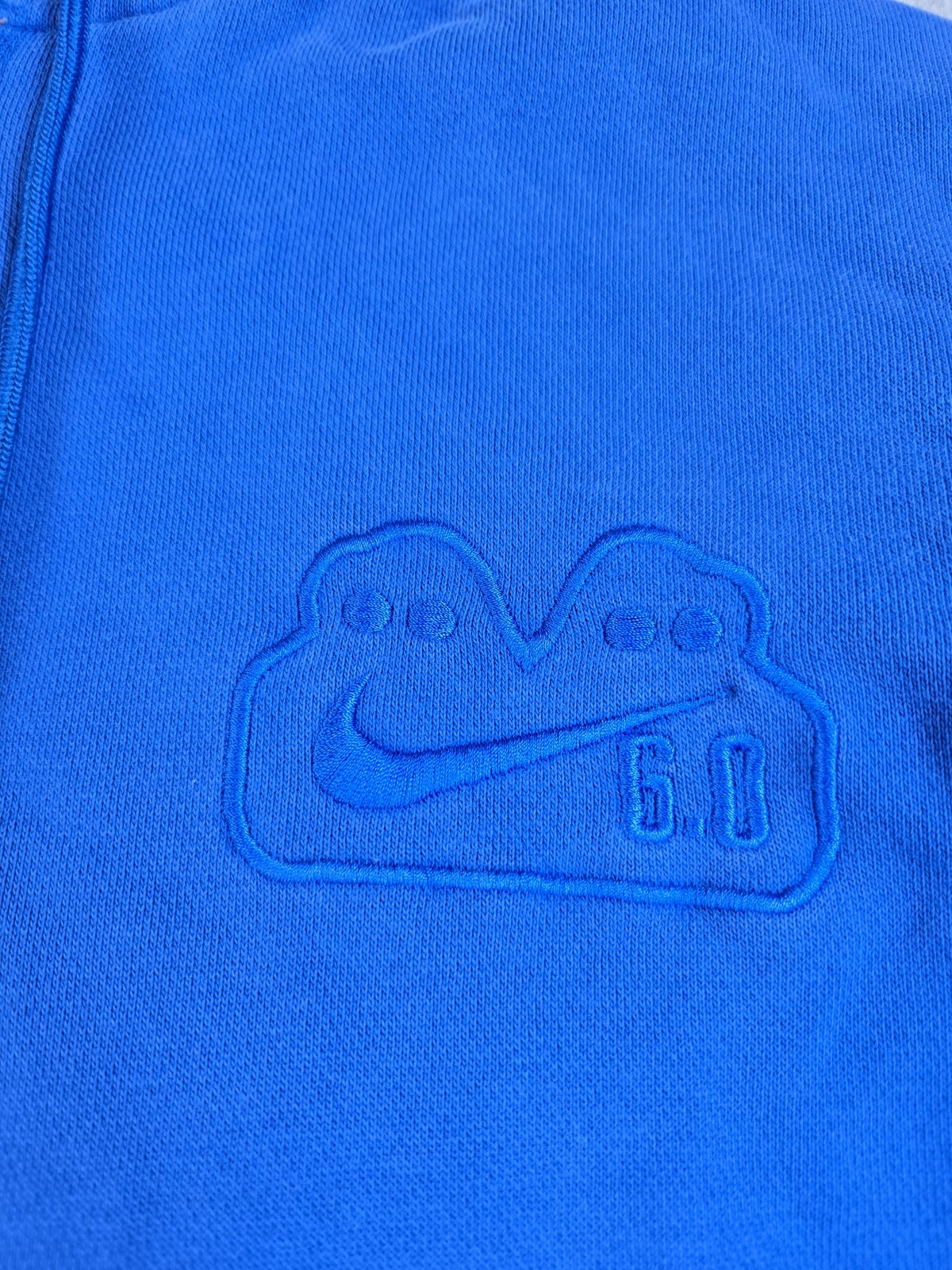 Nike 6.0 Hoodie Mens Medium Blue Full Zip Skateboarding Sweatshirt Drawstring