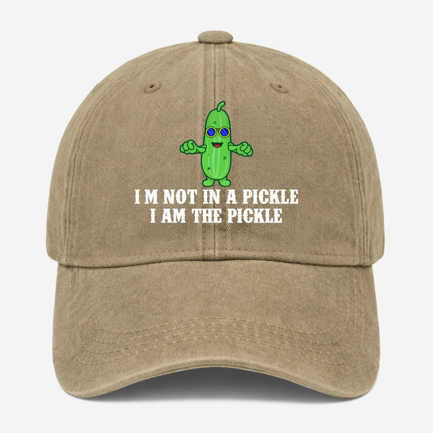 Funny Pickle Hat Cool Pickle Meme Baseball Cap Novelty Gift Adjustable Dad Hat