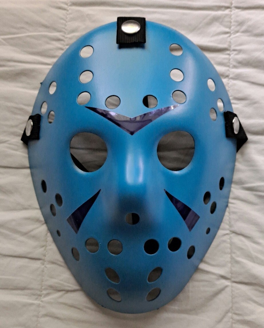Jason Voorhees NES Friday 13th Hockey mask custom hand painted Halloween Cosplay