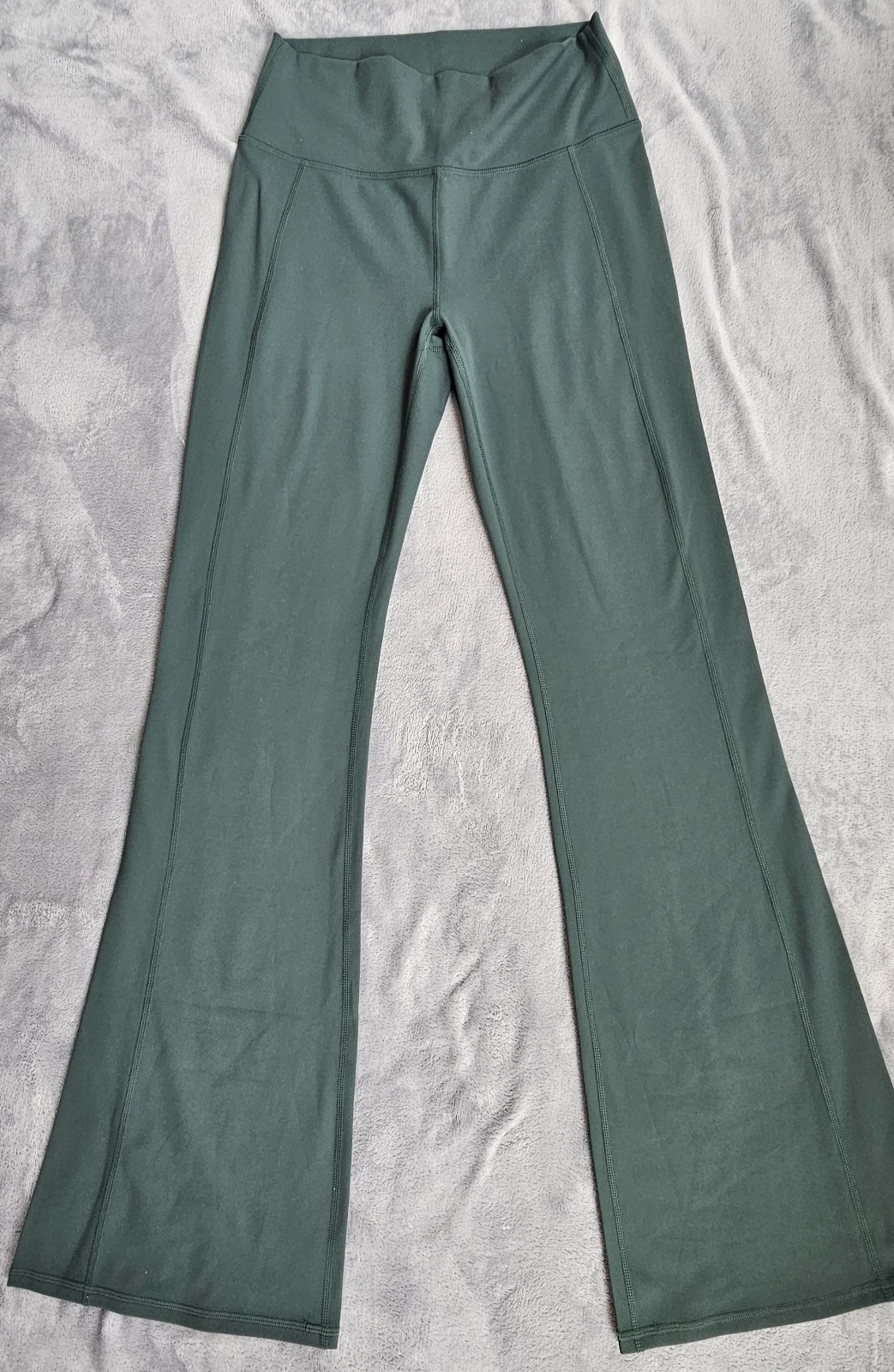 Green flare leggings from Pure Luxe (medium)