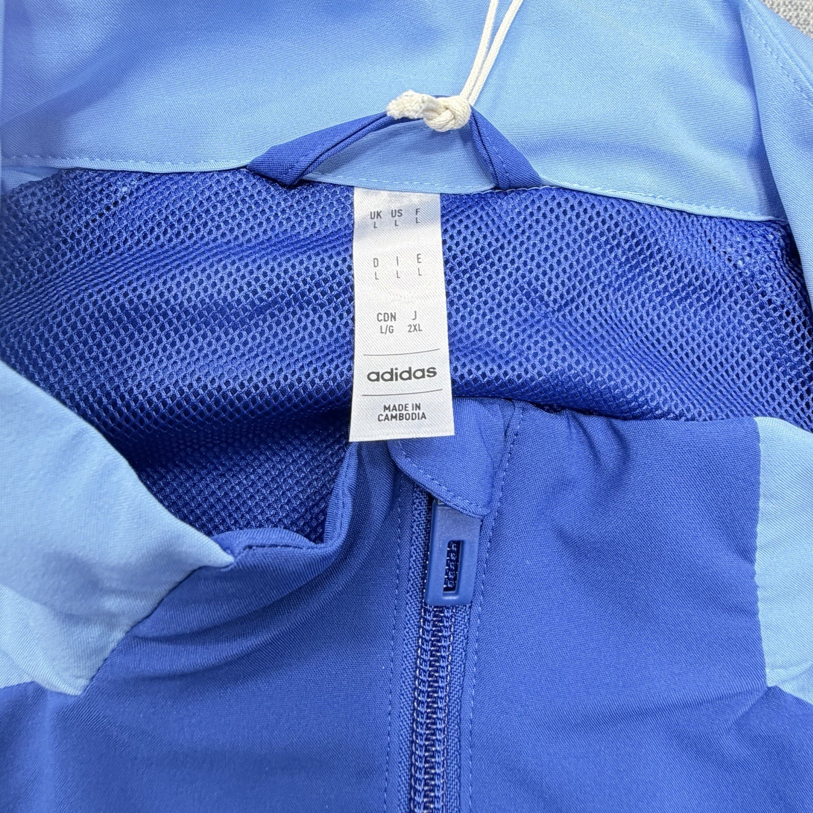 Adidas Como 1907 Tiro 24 Competition Soccer Track Jacket Mens L NWT Blue Serie A