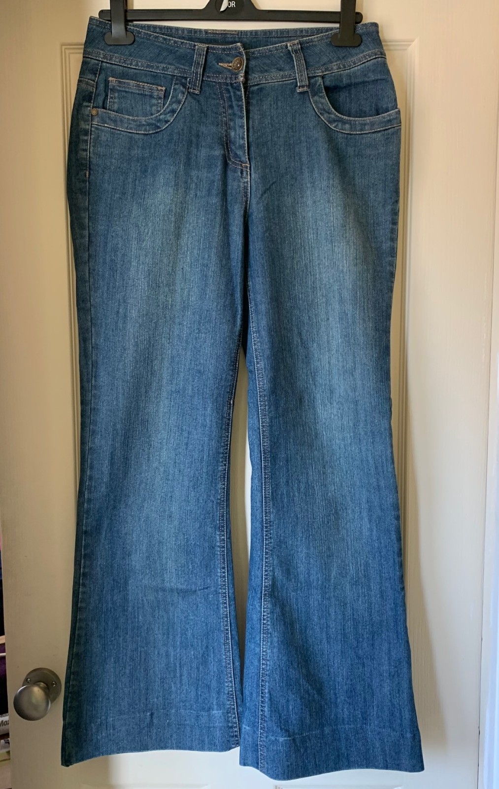 Dorothy Perkins Blue Pre-worn Stretchy Vintage Bootcut Denim Jeans Y2K. SIZE 12