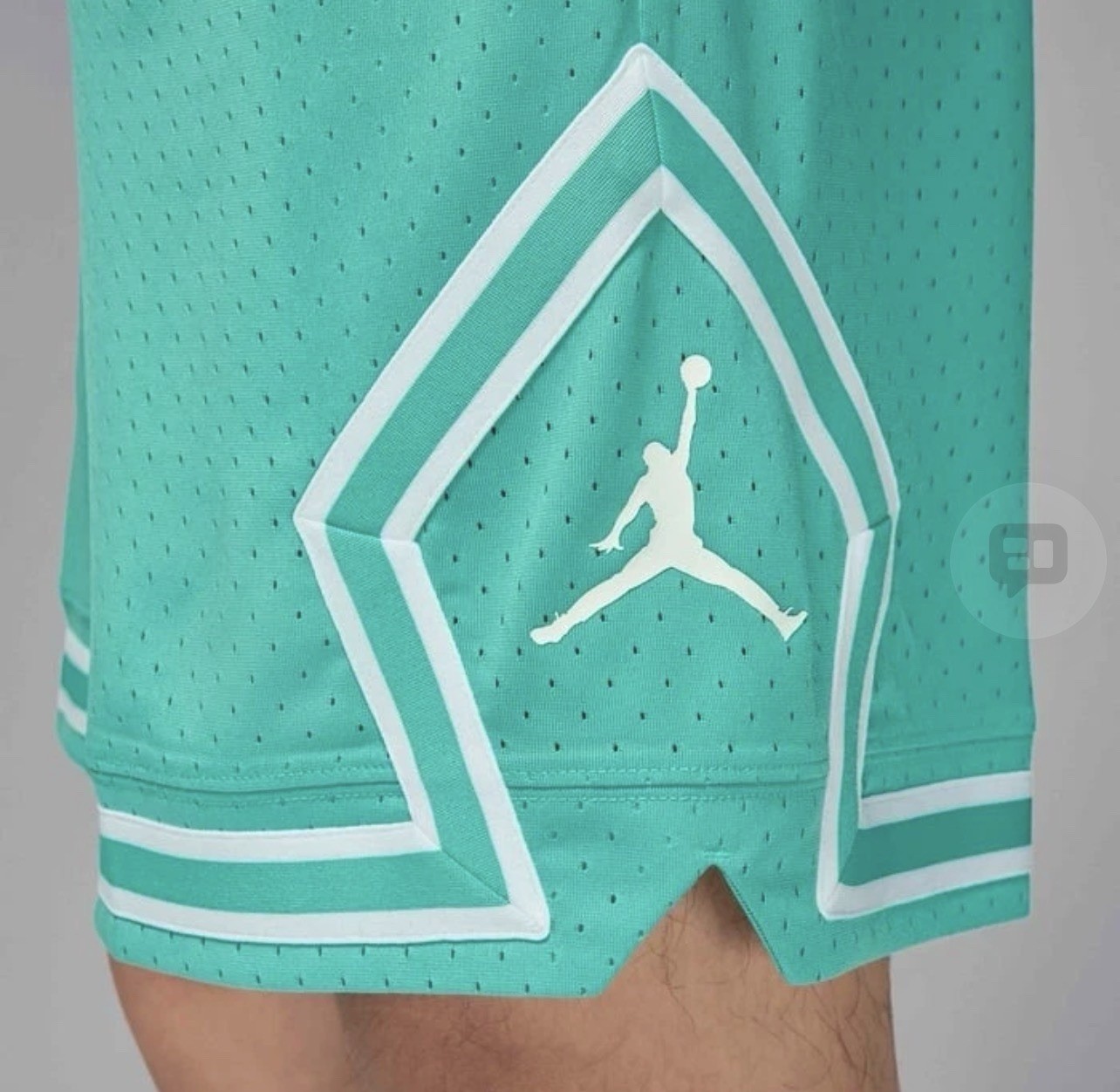Nike Air Jordan Diamond Dri-FIT Sport Mesh Shorts Washed Teal Men’s L HF9910-392